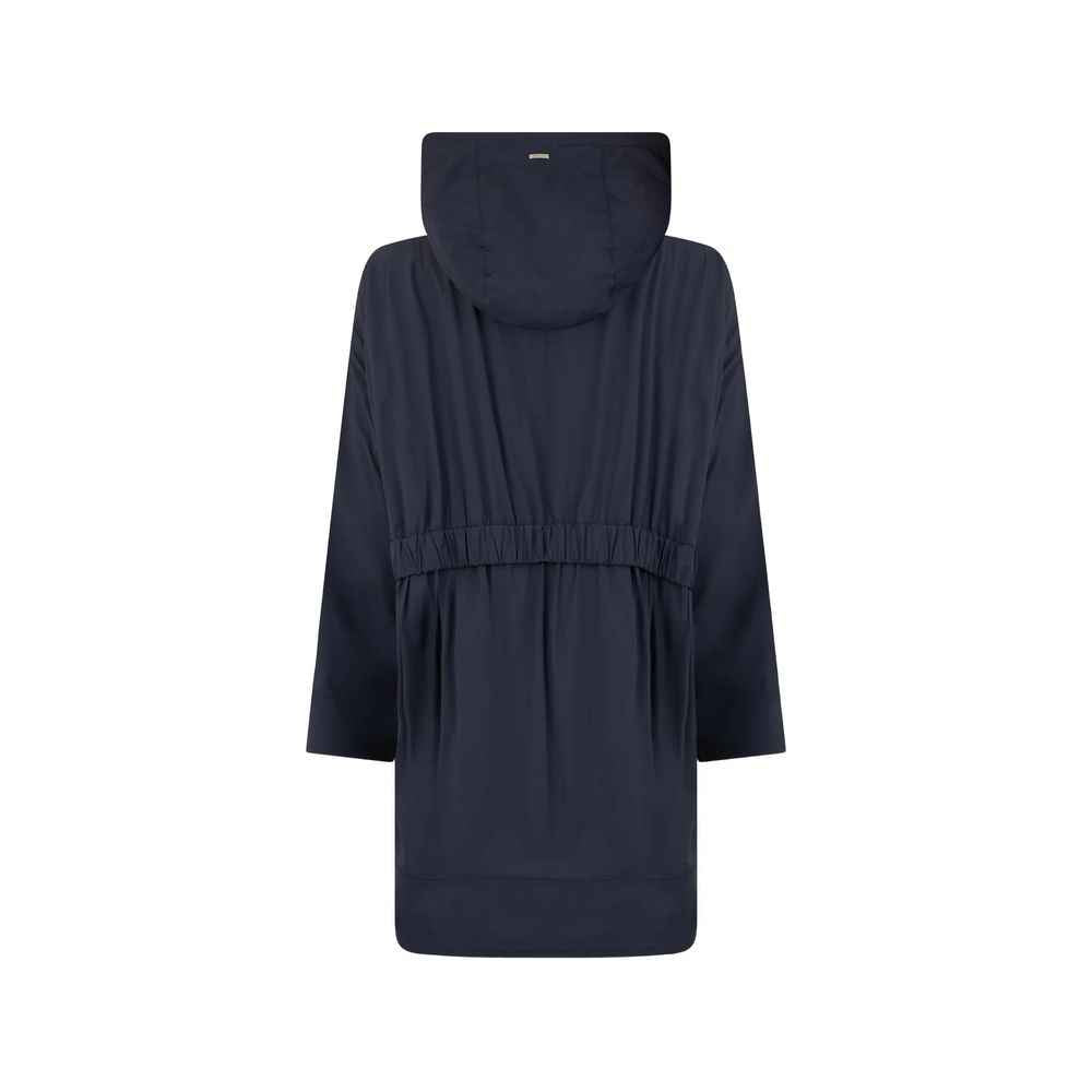 Herno Blue Elastane Coat