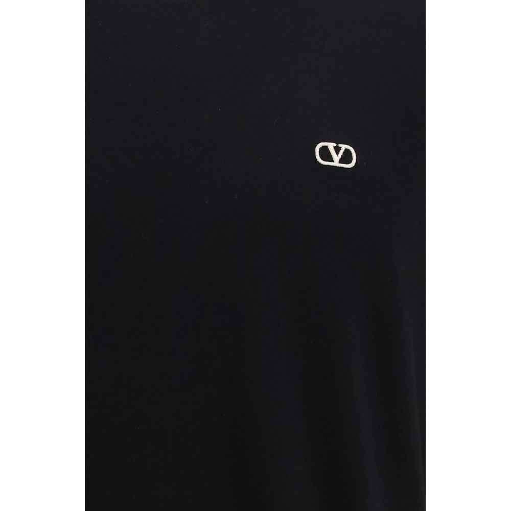 Valentino Garavani Black Cotton T-Shirt