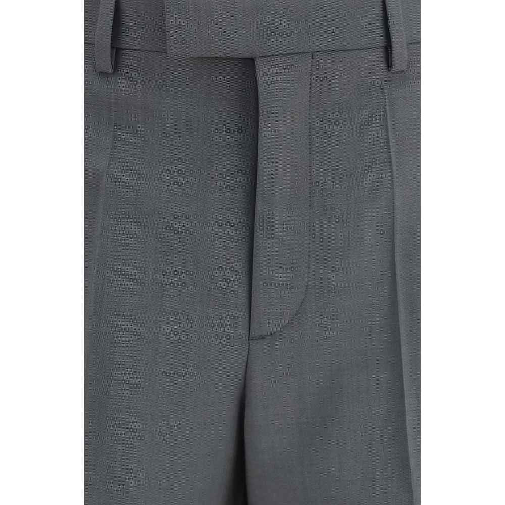Valentino Garavani Gray Wool Oves Aries Dress Pants