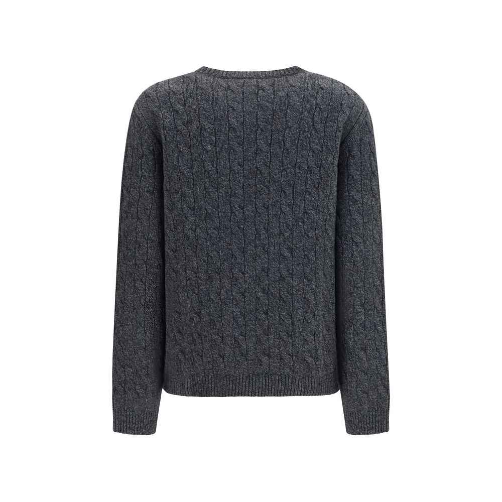 Valentino Gray Wool Oves Aries Sweatshirt