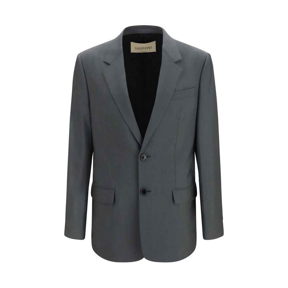 Valentino Gray Wool Oves Aries Jacket