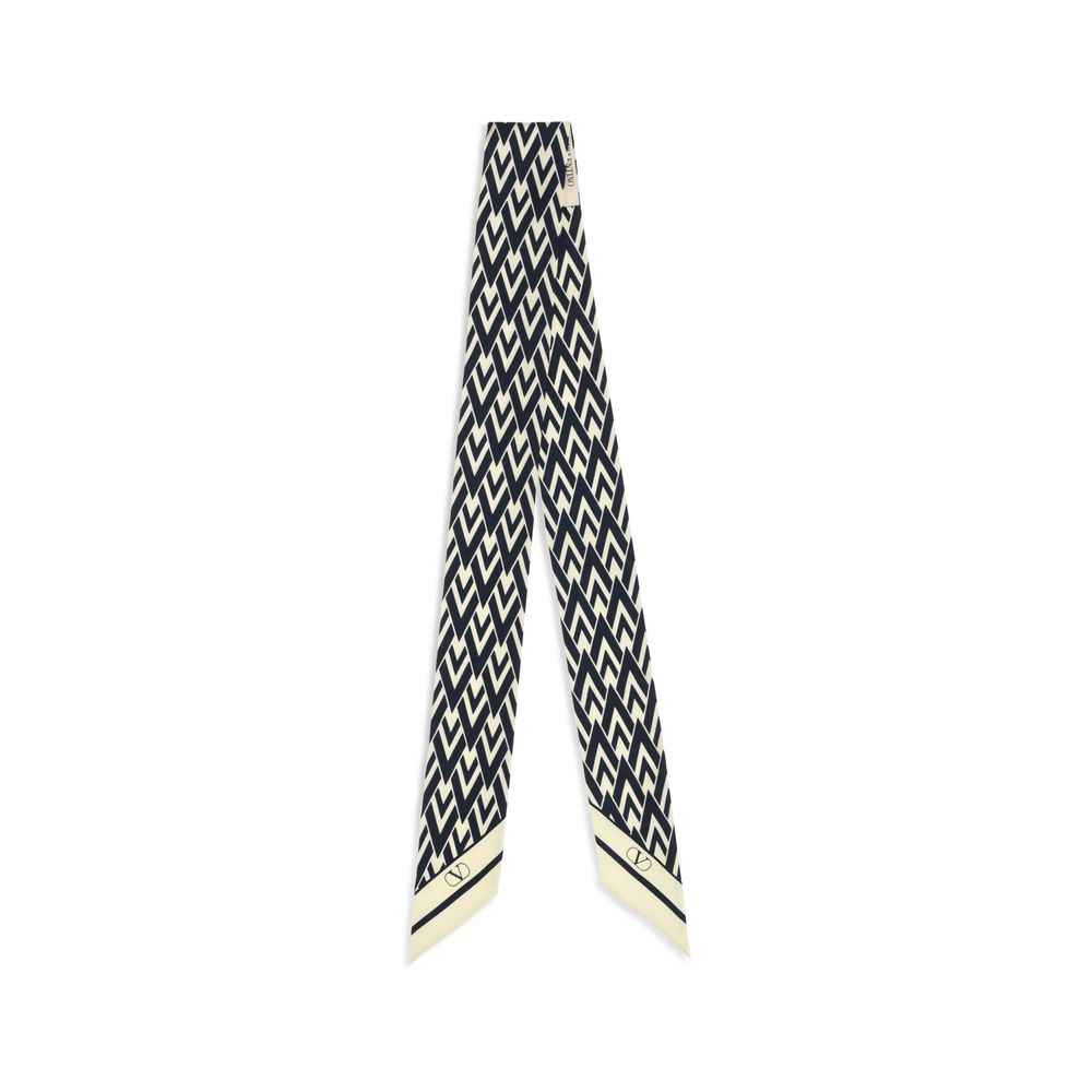 Valentino Garavani Blue Silk Scarf