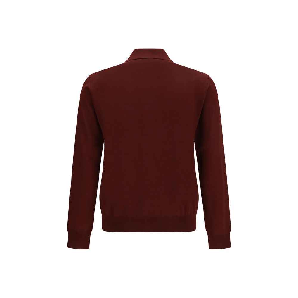 Valentino Garavani Bordeaux Wool Oves Aries Polo Shirt