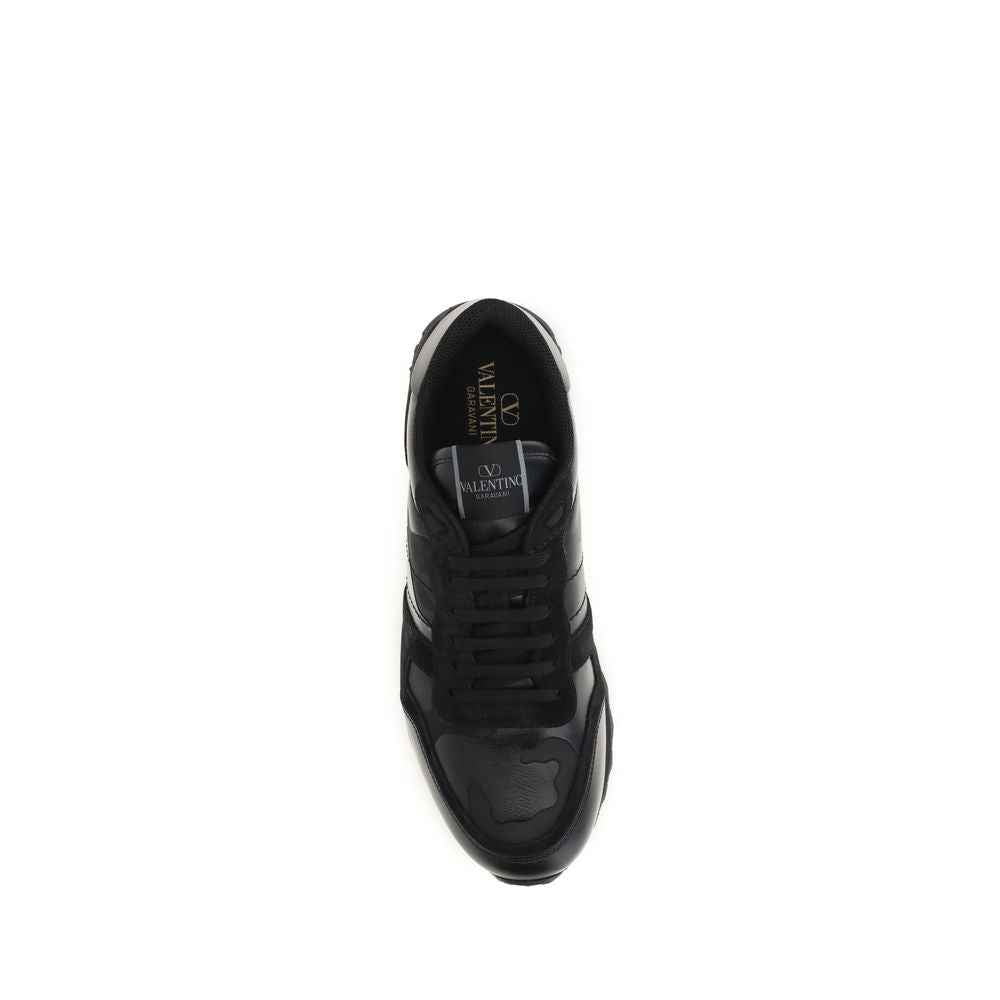 Valentino Garavani Black Polyester Athletic Sneakers