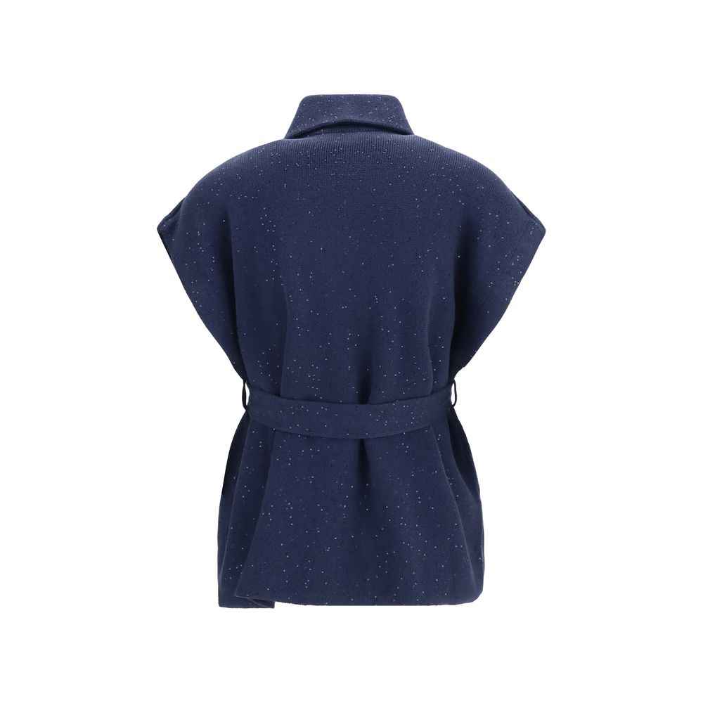 Brunello Cucinelli Blue Cotton Coat