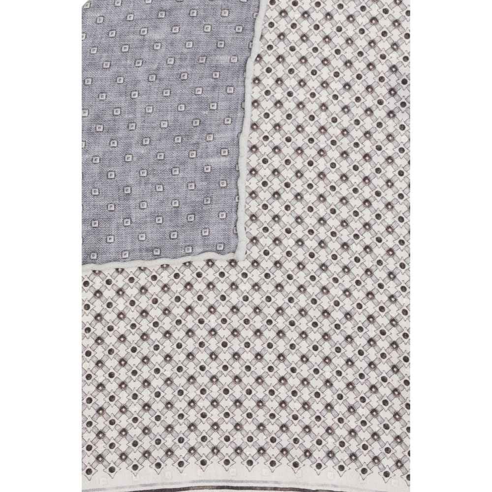 Brunello Cucinelli Gray Silk Scarf