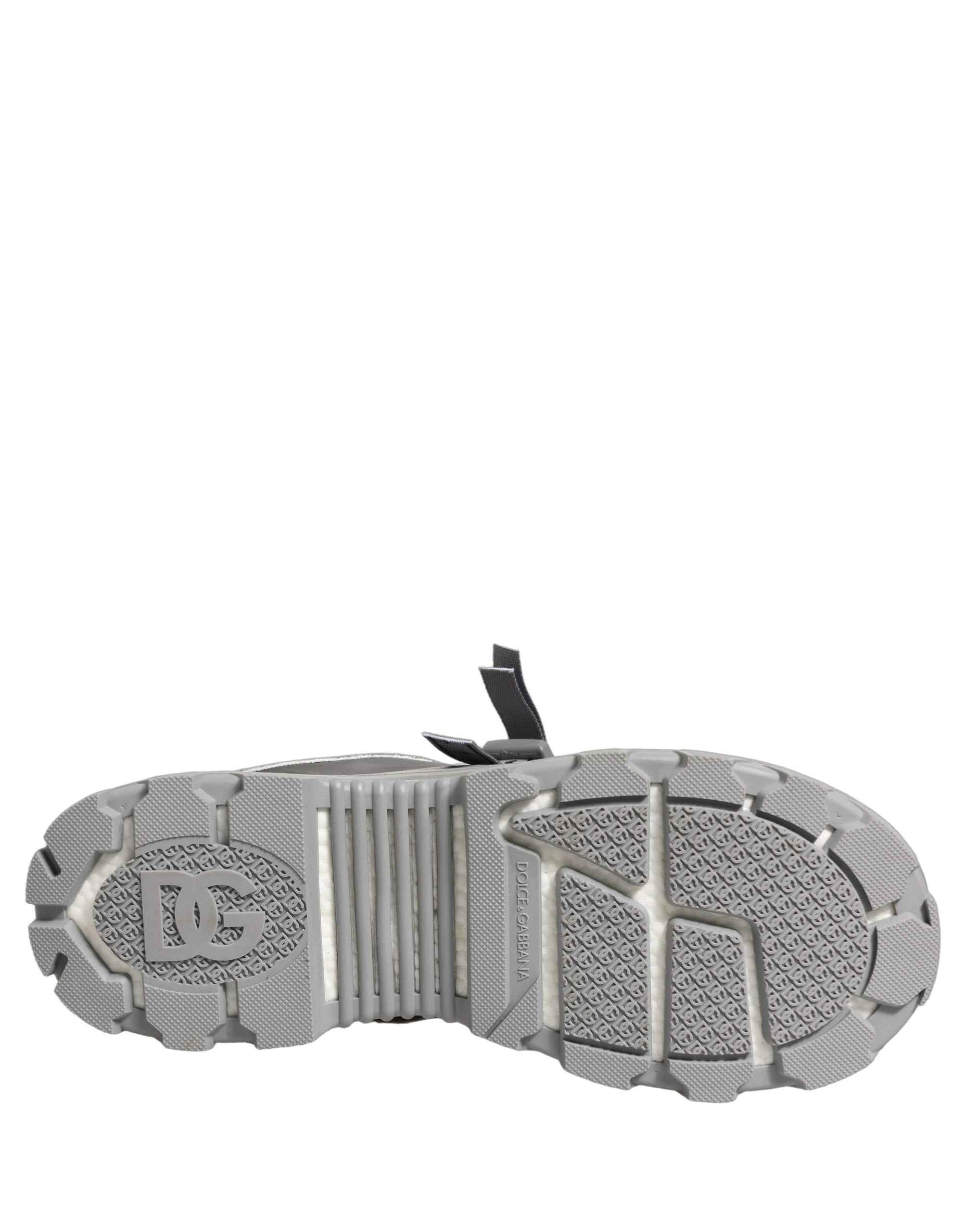 Dolce & Gabbana Gray Airmaster Panelled Low Top Men Sneakers Shoes