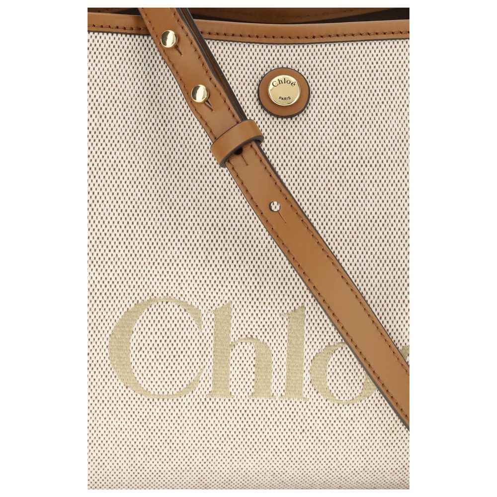 Chloé Beige Fabric Shoulder Bag