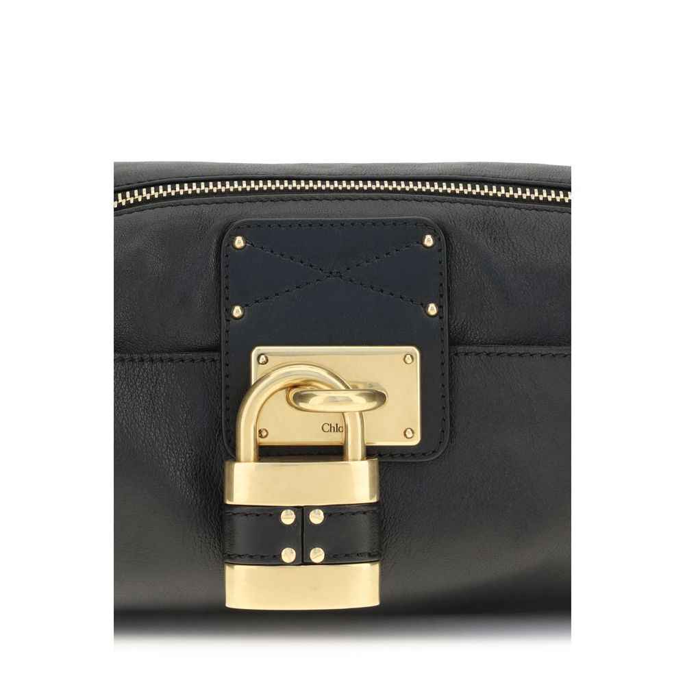 Chloé Black Calf Leather Bos Taurus Shoulder Bag