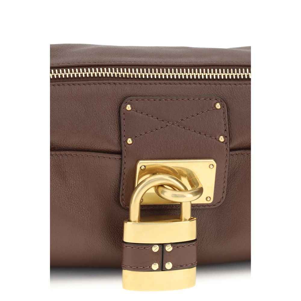 Chloé Brown Calf Leather Bos Taurus Shoulder Bag