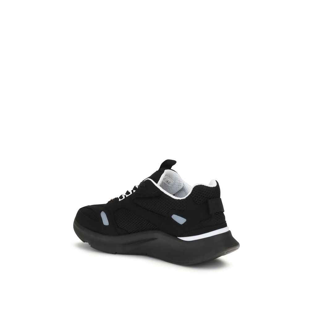 Valentino Garavani Black Fabric Athletic Sneakers
