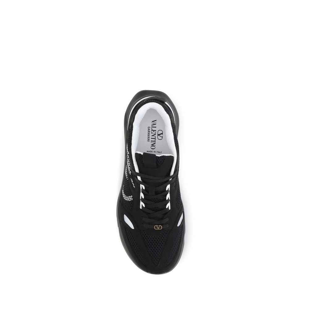 Valentino Garavani Black Fabric Athletic Sneakers