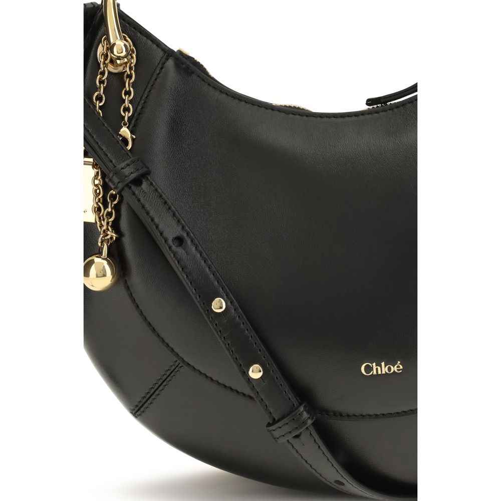 Chloé Black Calf Leather Bos Taurus Shoulder Bag