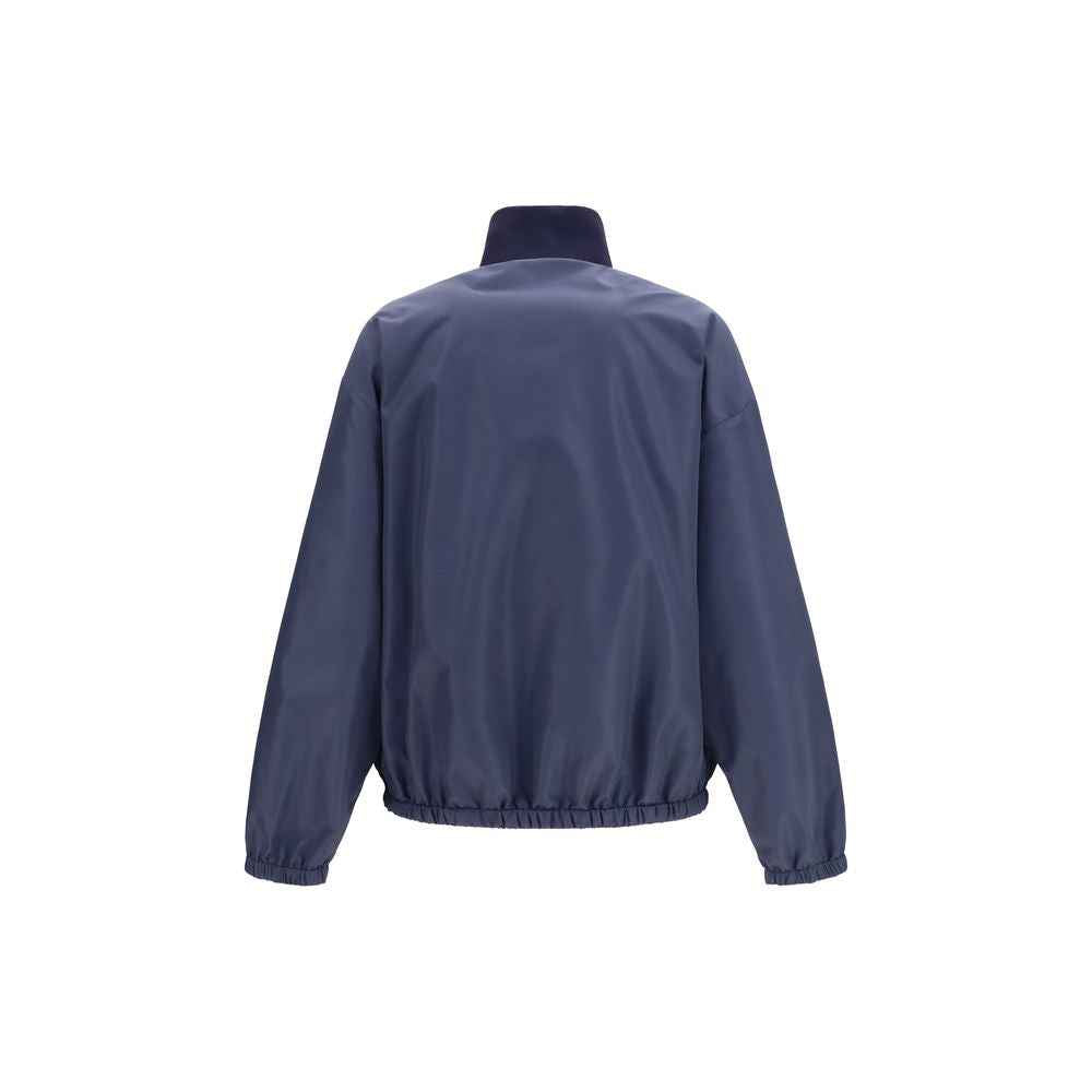 Miu Miu Blue Recycled Polyester Shell Jacket