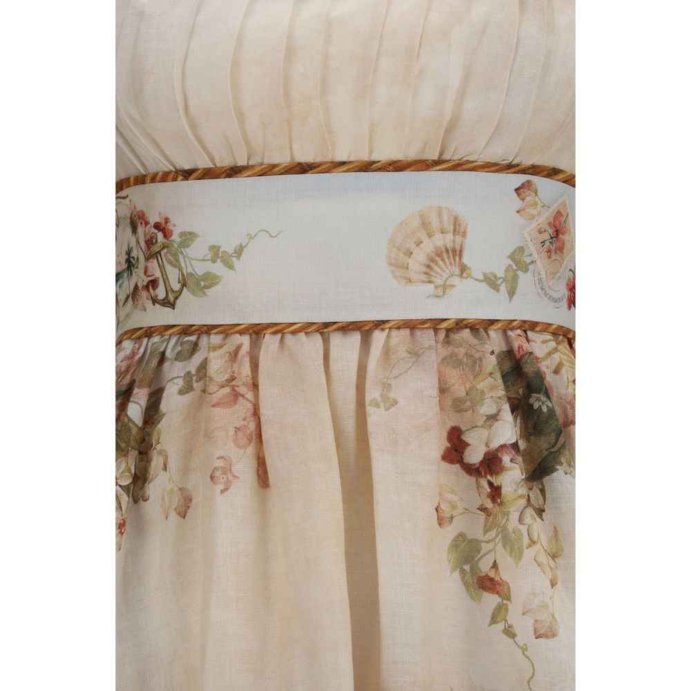 Zimmermann Beige Linen Casual Dress