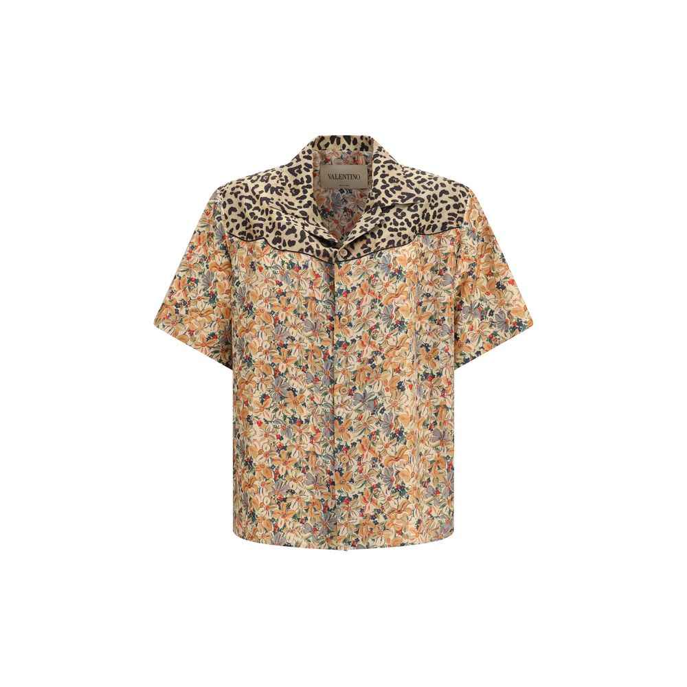 Valentino Multicolor Silk Shirt