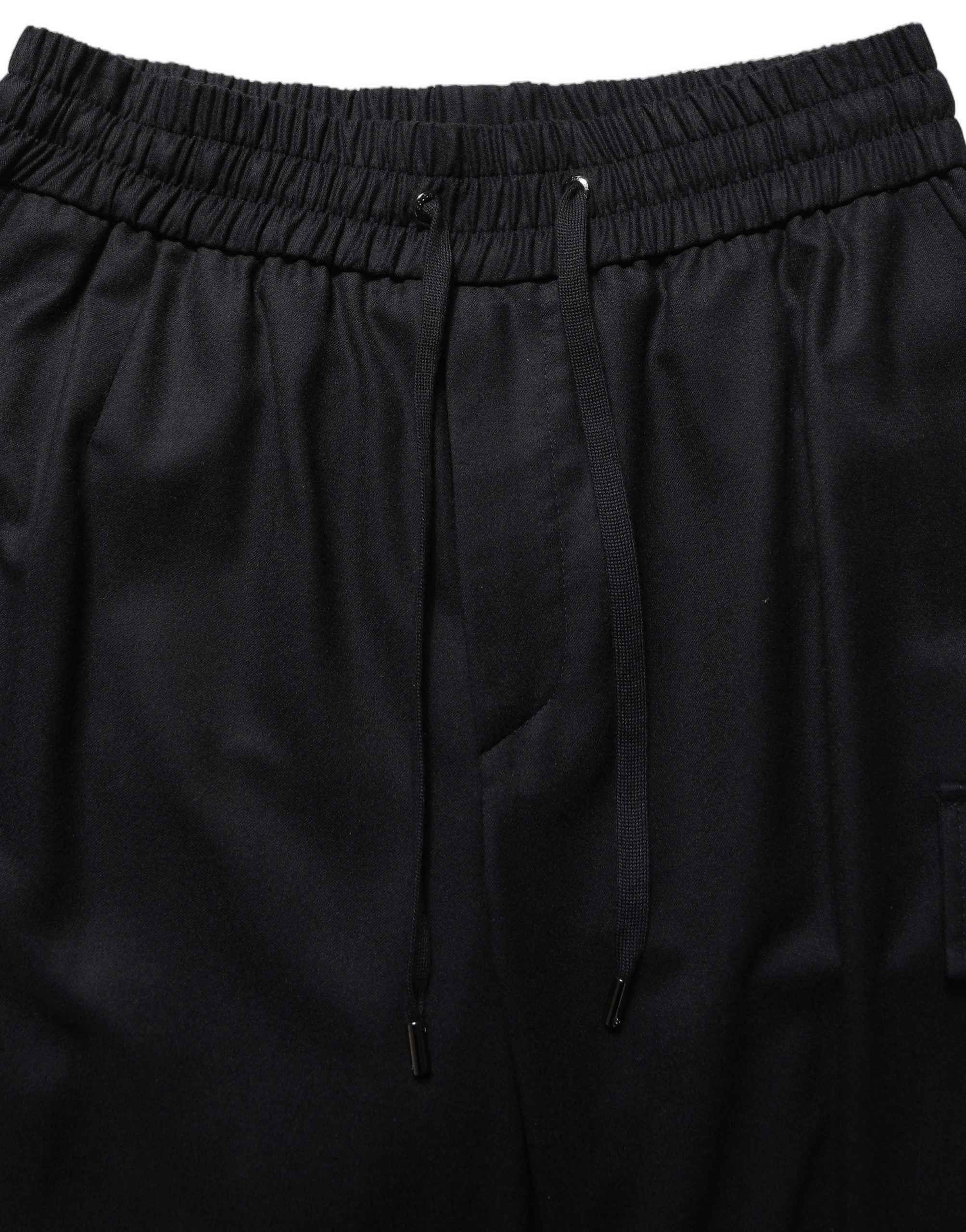 Dolce & Gabbana Black Mid Waist Cargo Jogger Sweatpants Pants