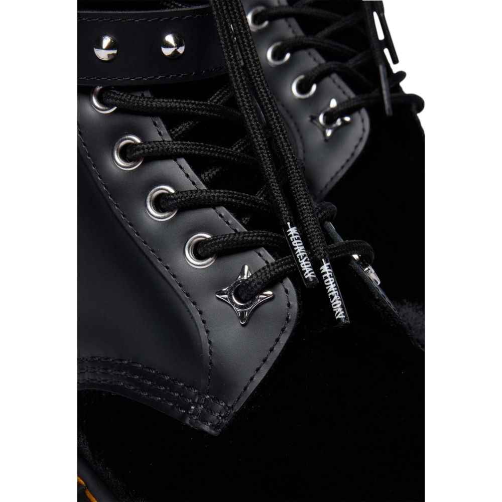 Dr. Martens Black Leather Lace-Up Boots