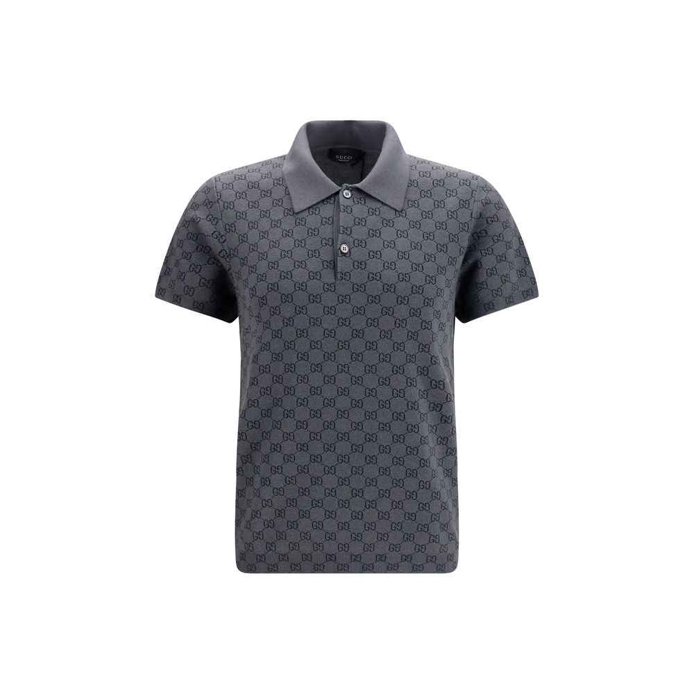 Gucci Gray Wool Oves Aries Polo Shirt