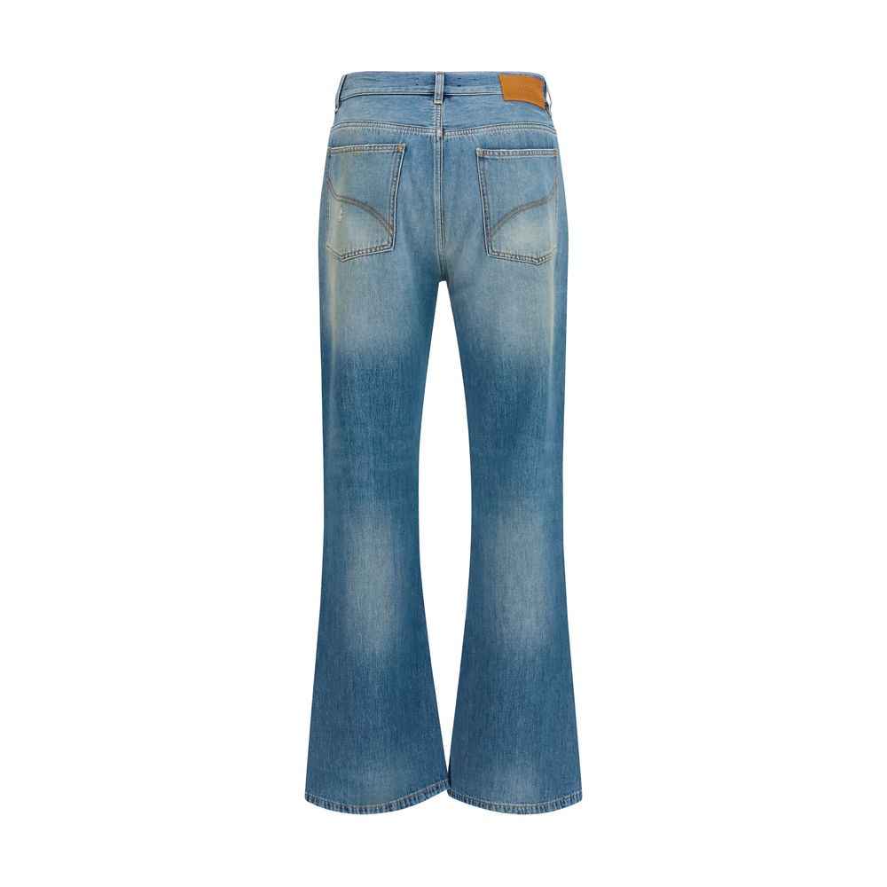 Amiri Blue Cotton Flared Jeans