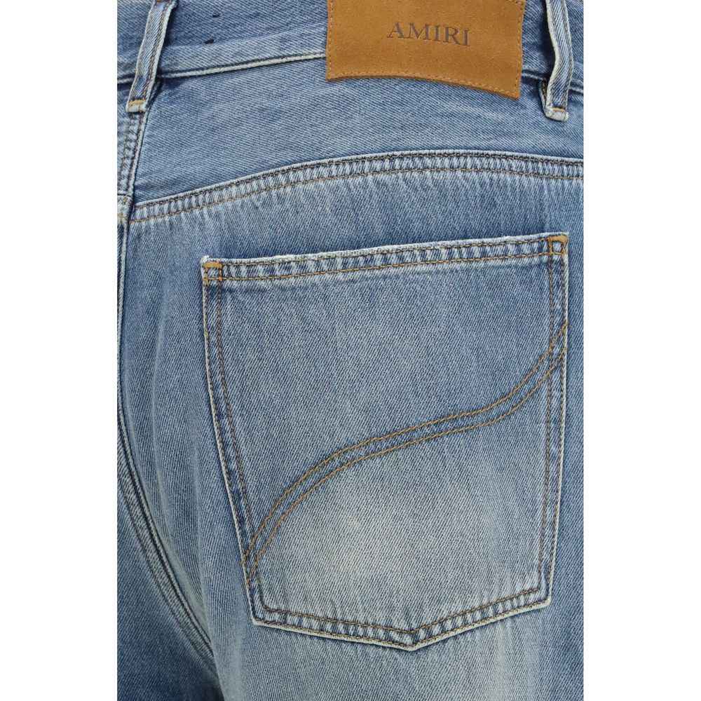 Amiri Blue Cotton Flared Jeans