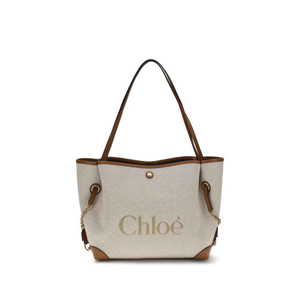 Chloé Beige Cotton Shoulder Bag