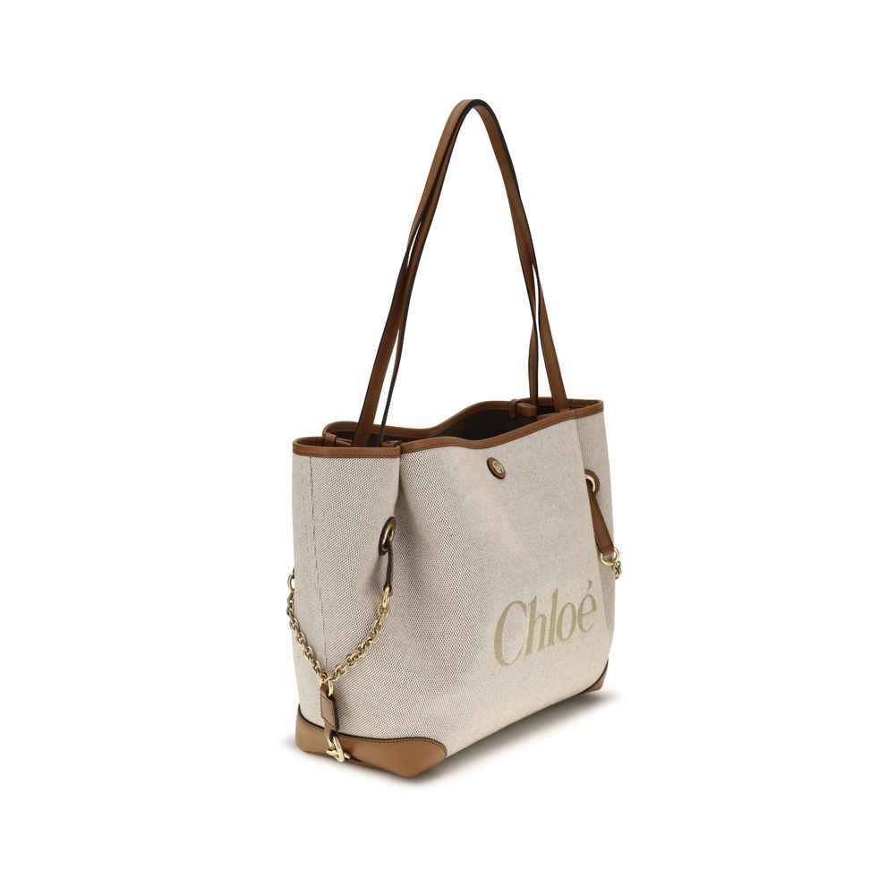 Chloé Beige Cotton Shoulder Bag