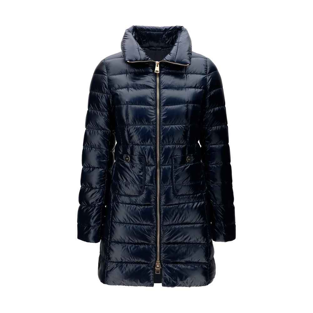 Herno Blue Polyamide Full-Length Jacket