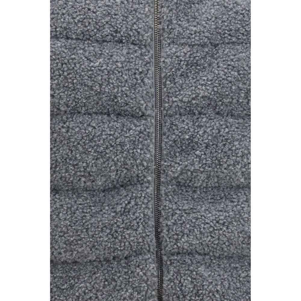 Herno Gray Polyester Sleeveless Jacket