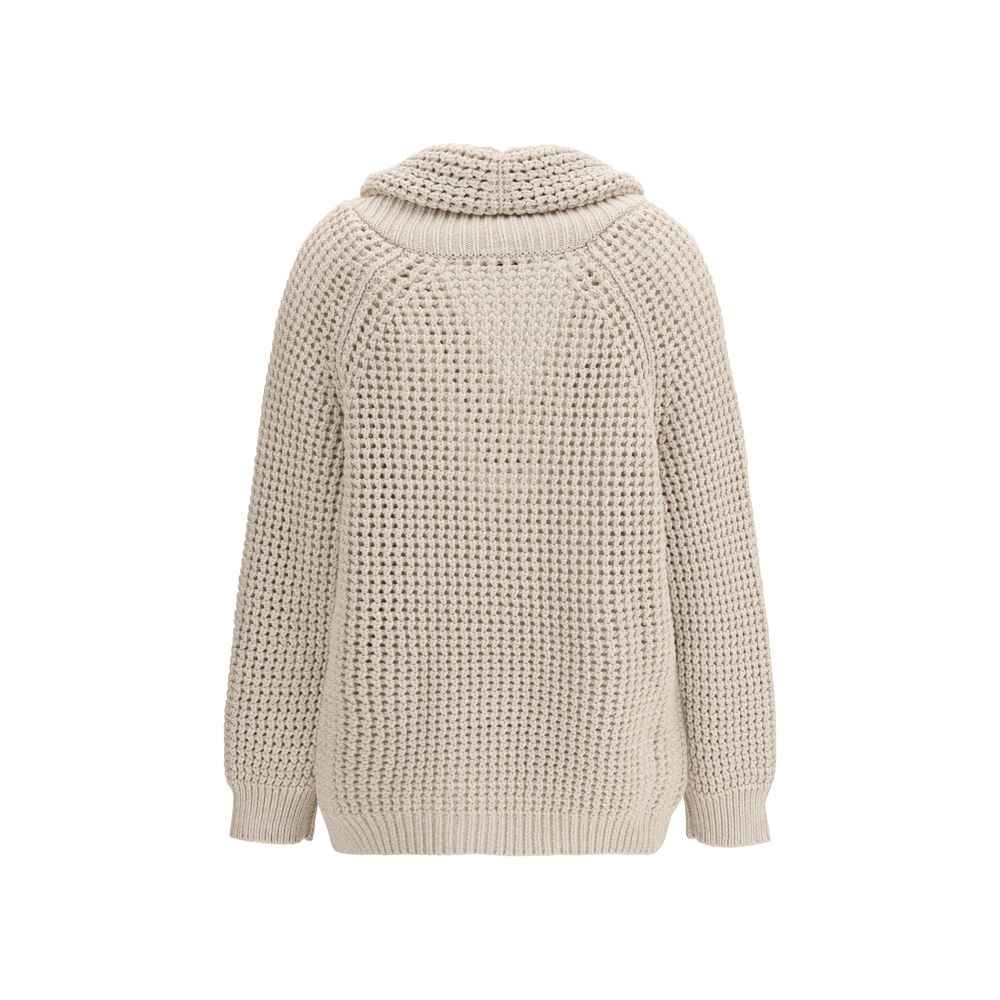 Brunello Cucinelli Beige Cotton Cardigan