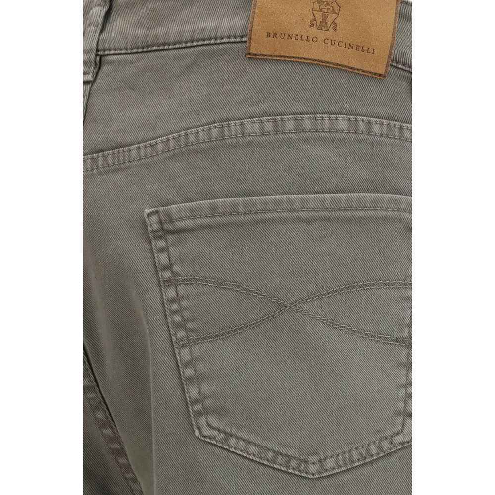 Brunello Cucinelli Bicolor Cotton Jeans Denim