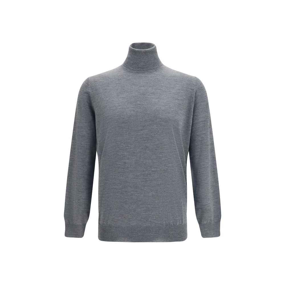 Brunello Cucinelli Gray Wool Oves Aries Turtleneck