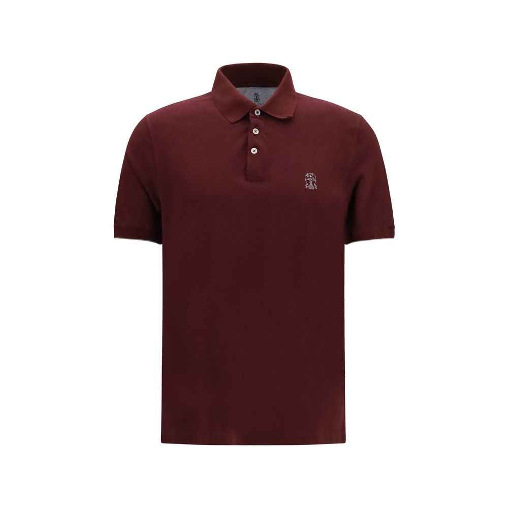 Brunello Cucinelli Bordeaux Cotton Shirt