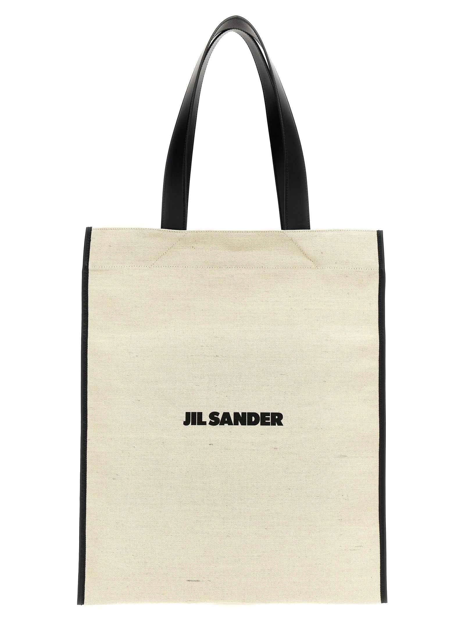 Jil Sander Bicolor Cotton Tote Bag
