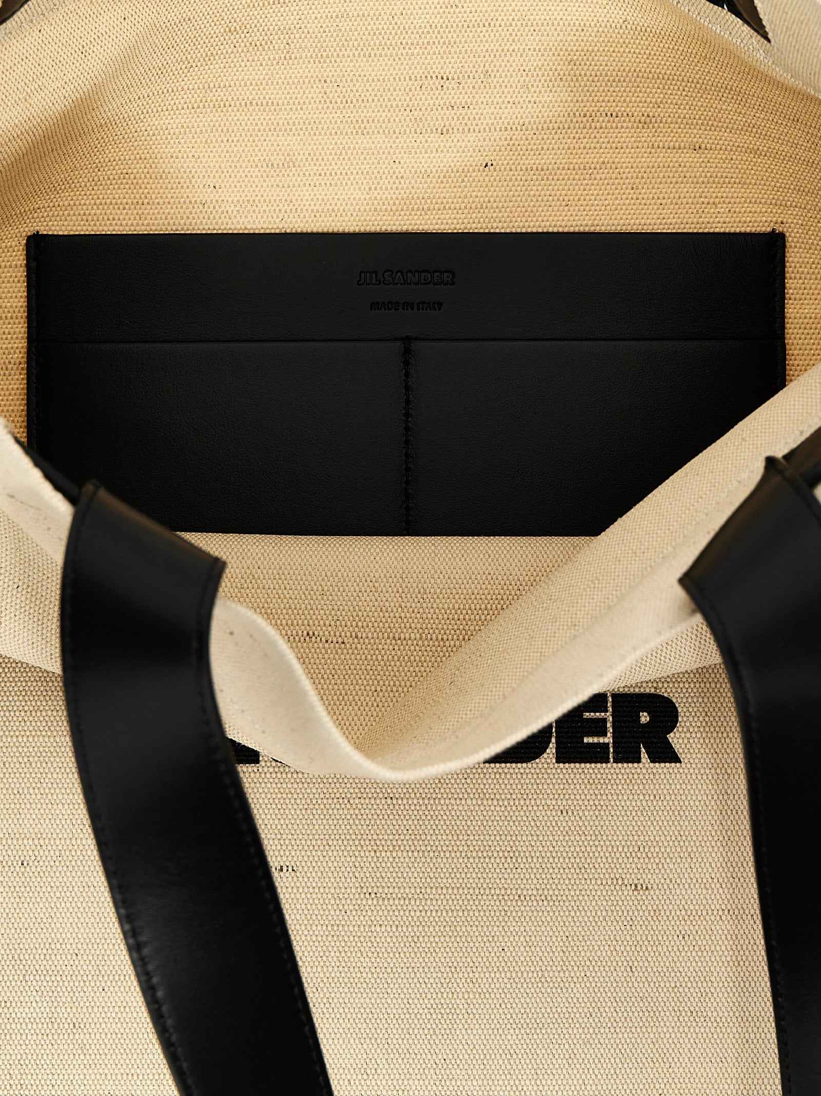 Jil Sander Bicolor Jute Tote Bag