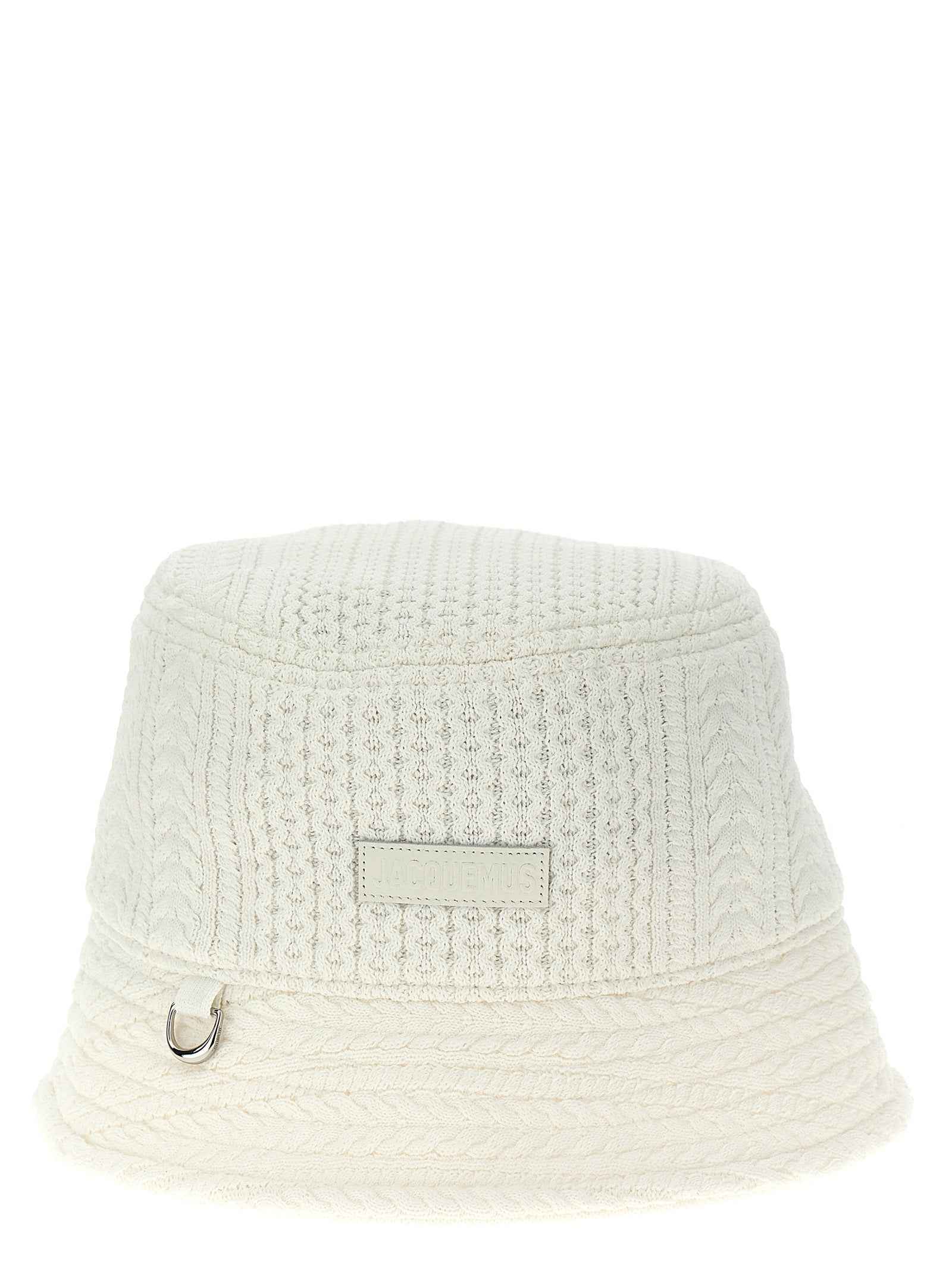Jacquemus White Viscose Bucket Hat