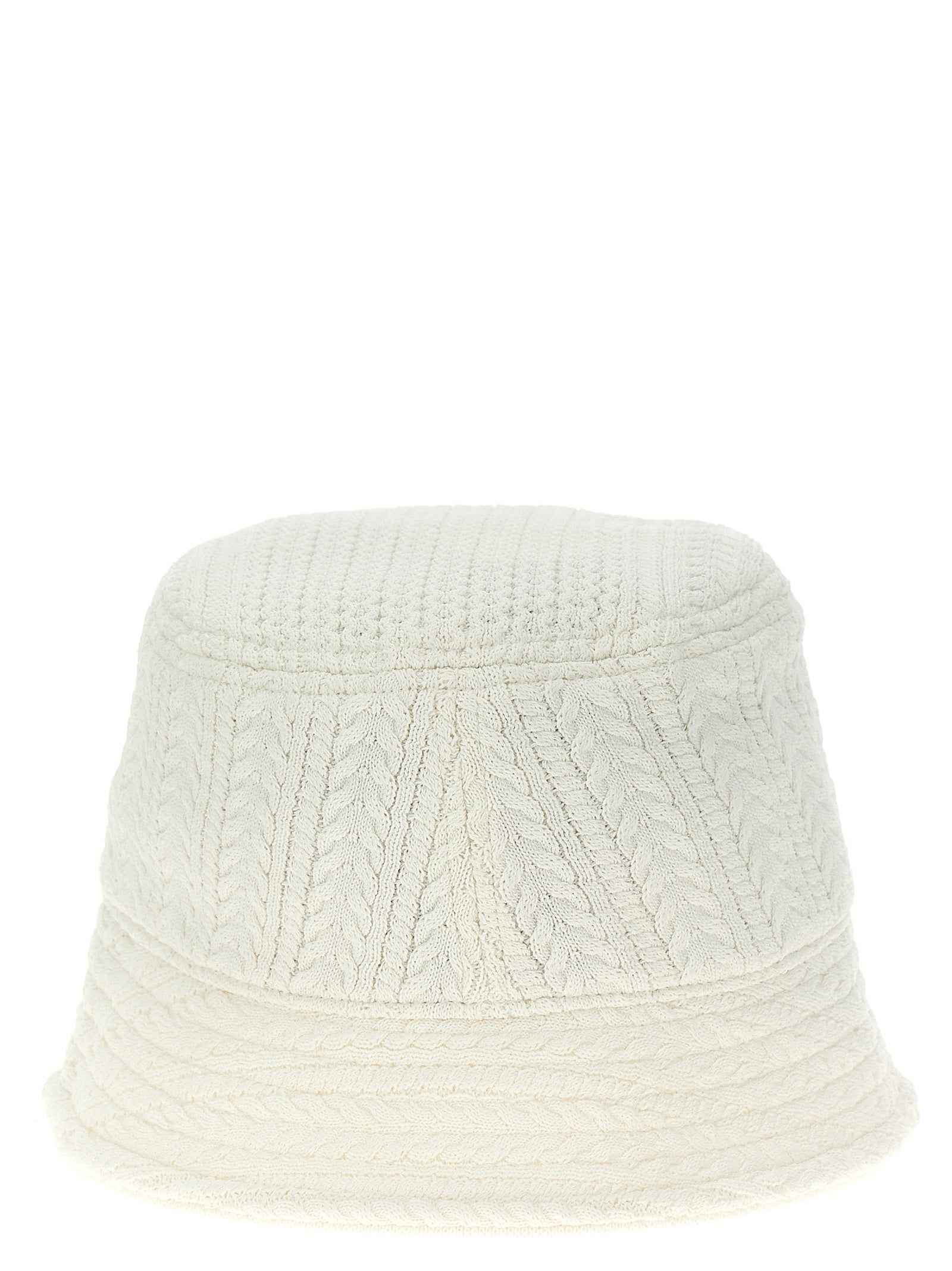 Jacquemus White Viscose Bucket Hat