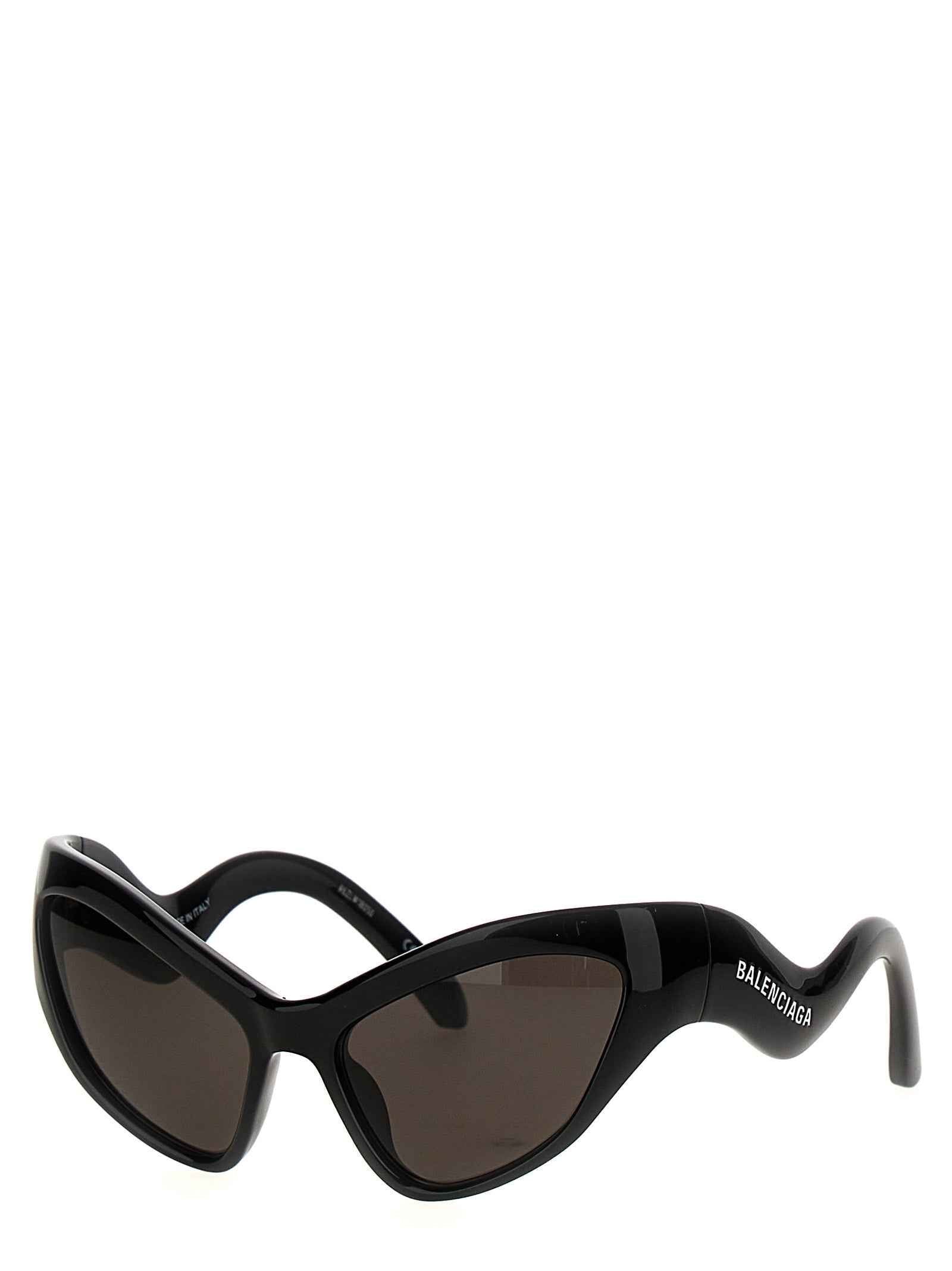 Balenciaga Black Nylon Sunglasses