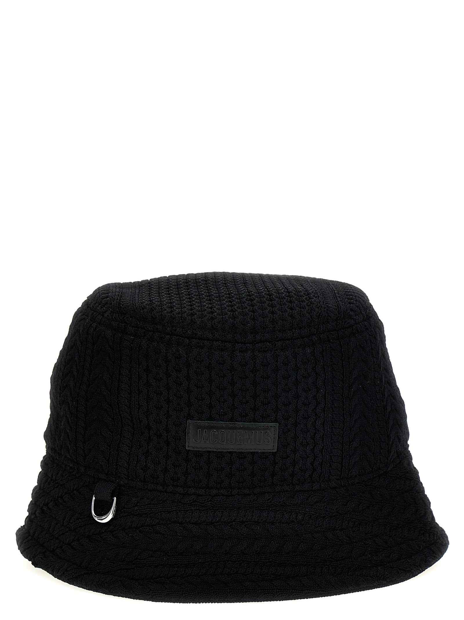 Jacquemus Black Viscose Bucket Hat