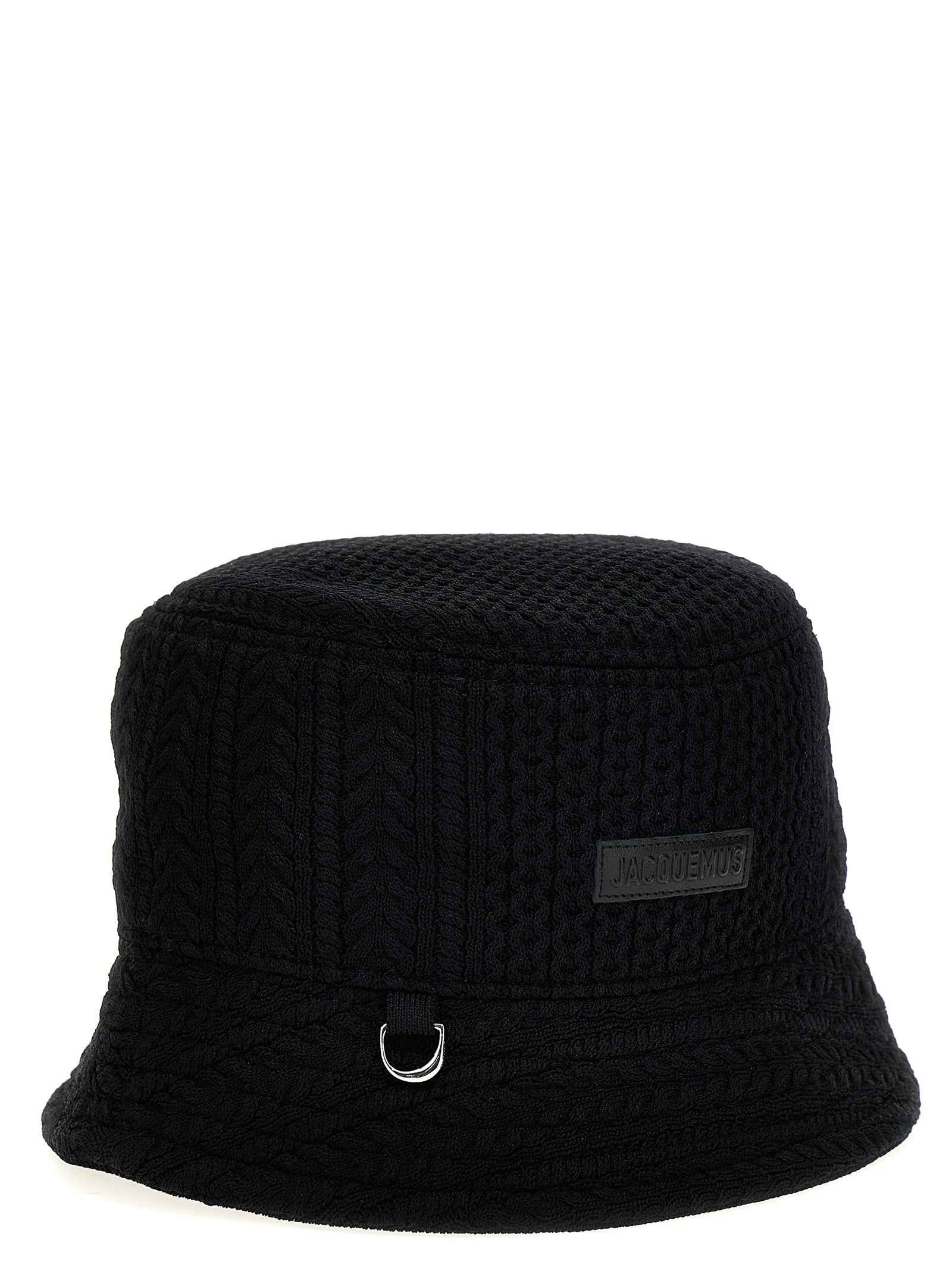 Jacquemus Black Viscose Bucket Hat