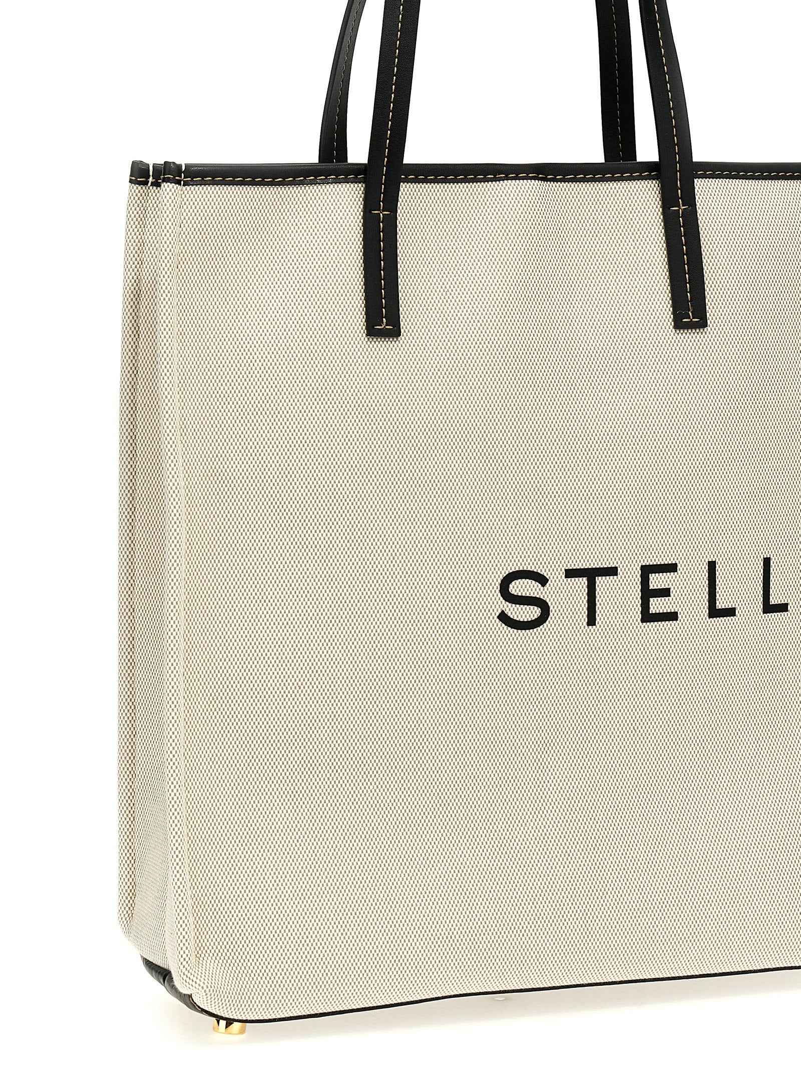 Stella McCartney Beige Cotton Tote Bag