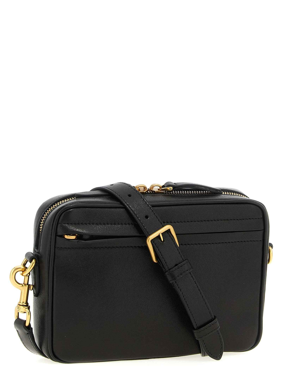 Valentino Garavani Brown Lamb Leather Crossbody Bag