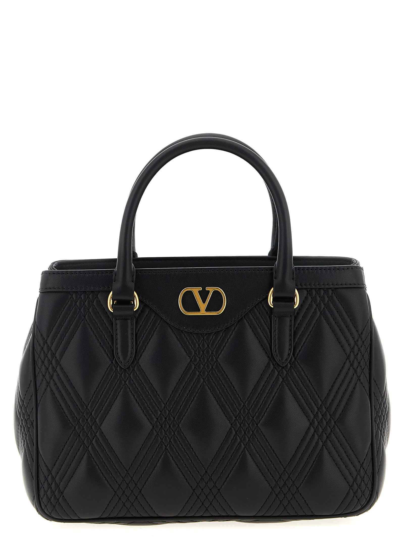 Valentino Garavani Black Lamb Leather Handbag