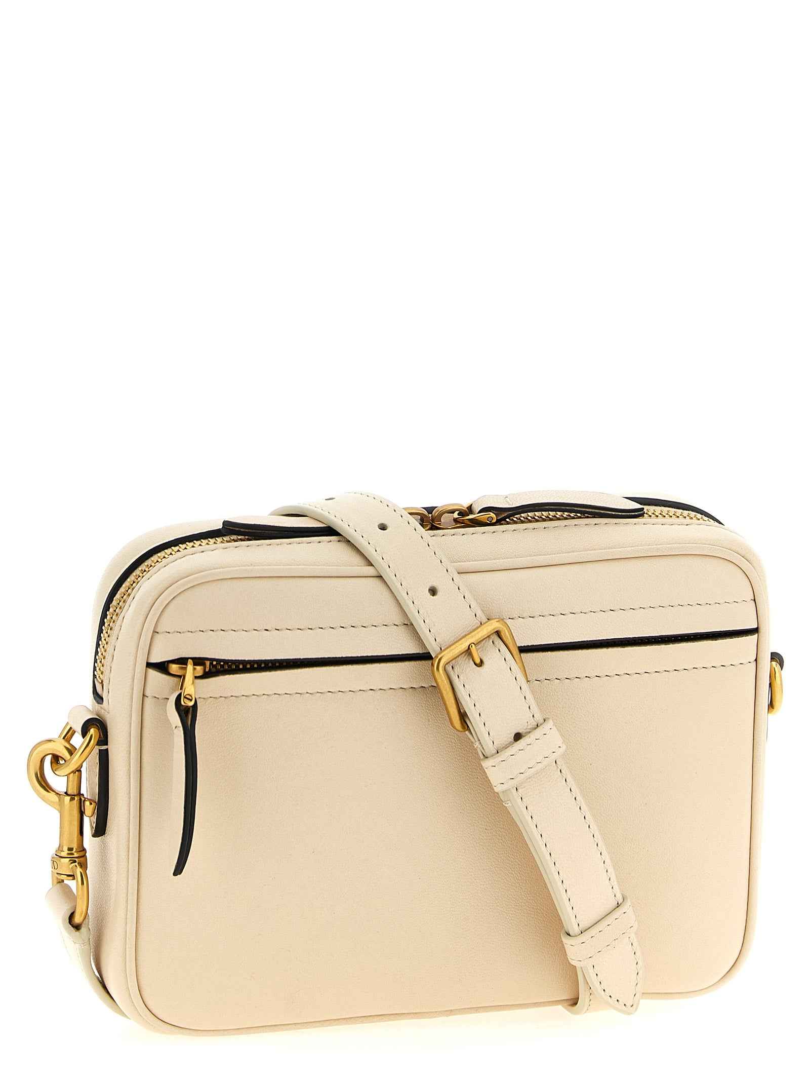 Valentino Garavani Bicolor Lamb Leather Crossbody Bag