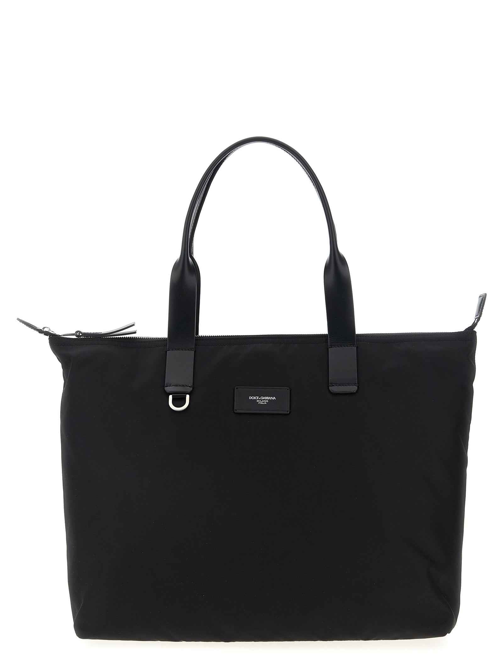 Dolce & Gabbana Black Polyamide Tote Bag