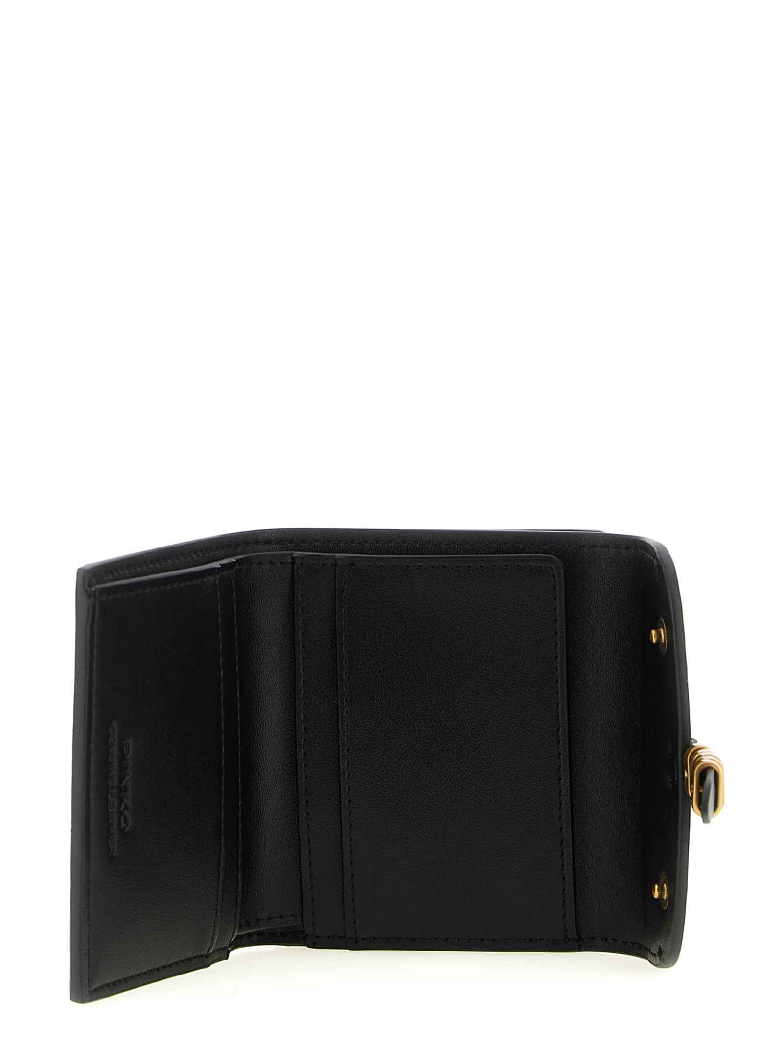 PINKO Black Cowhide Cardholder