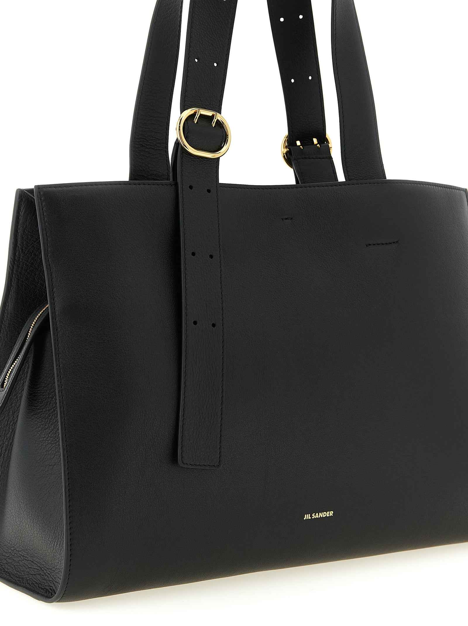 Jil Sander Black Calfskin Tote Bag