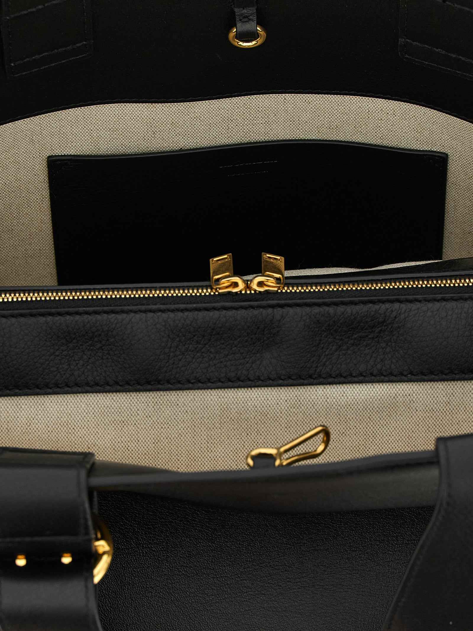Jil Sander Black Calfskin Tote Bag