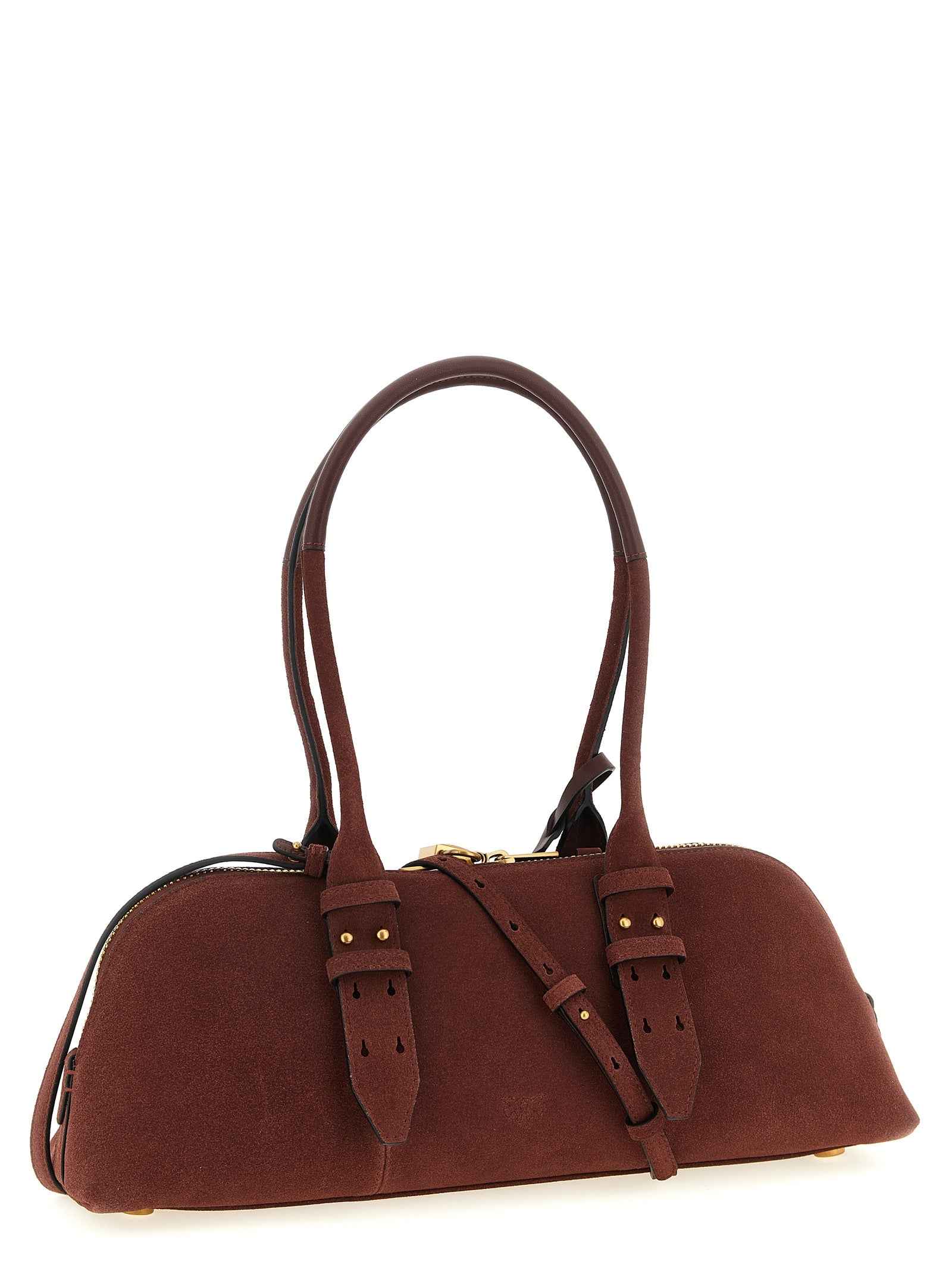 PINKO Bordeaux Cowhide Shoulder Bag