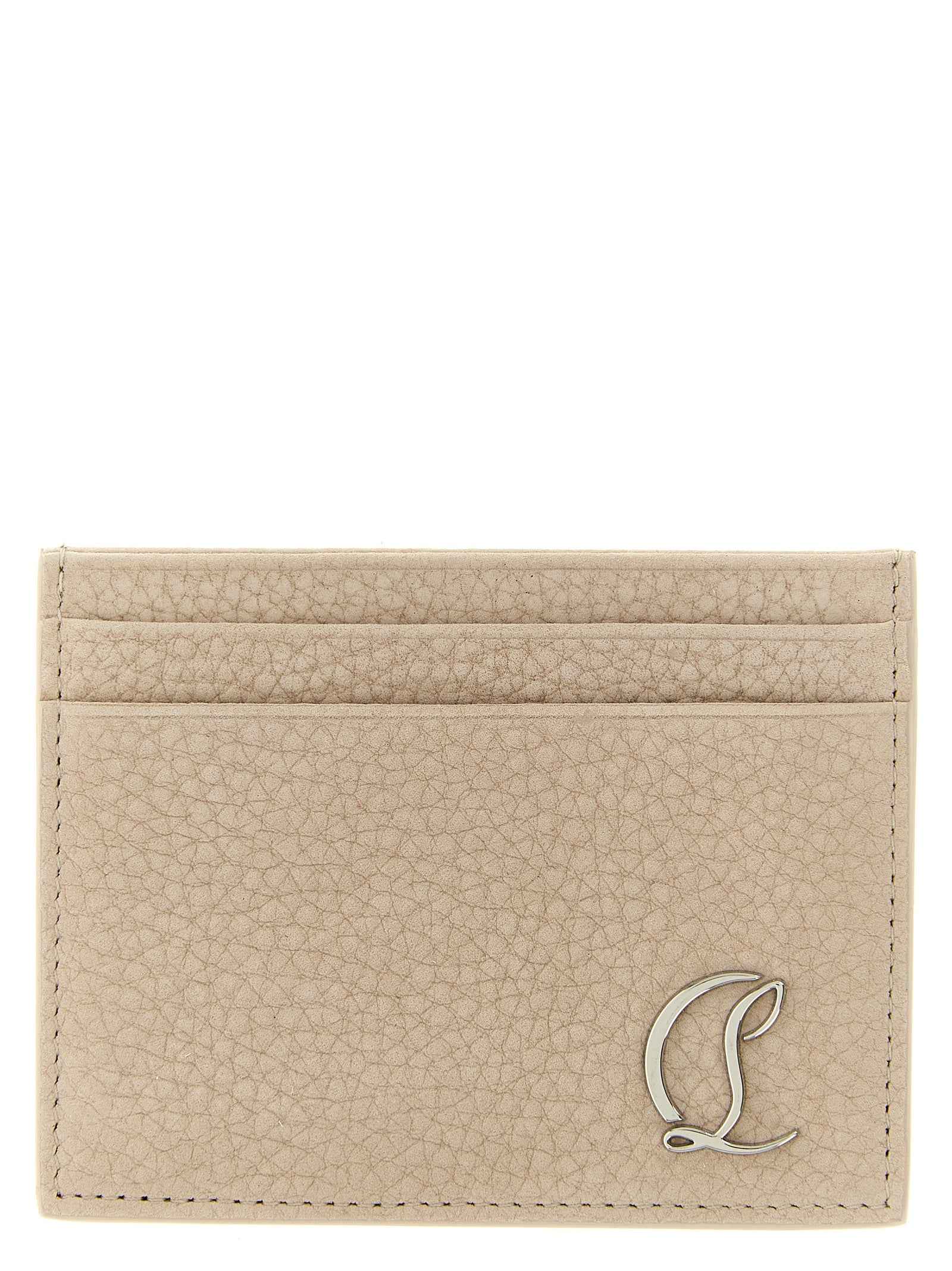 Christian Louboutin Beige Calfskin Cardholder